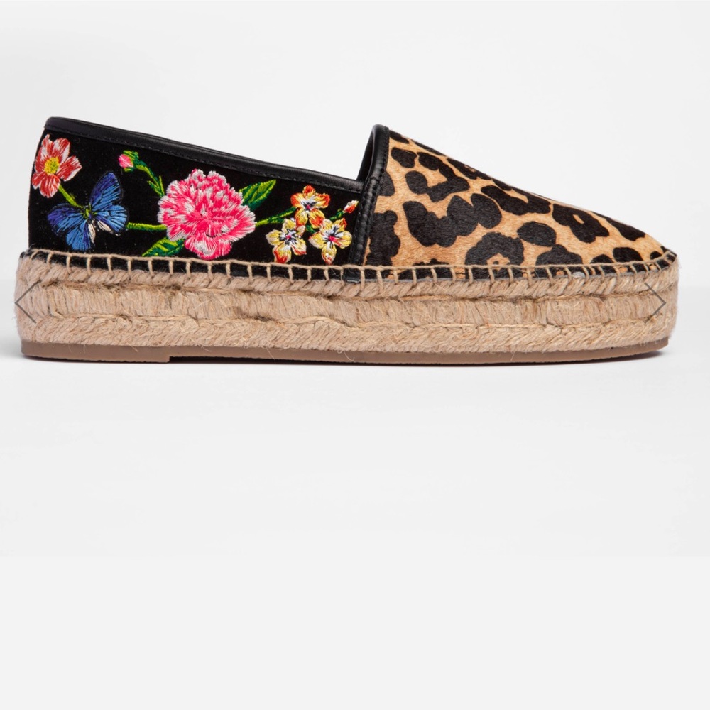 Johnny Was Garden Leopard Espadrille - Picture 7 of 8
